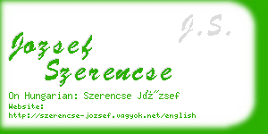 jozsef szerencse business card